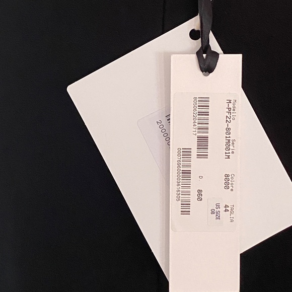 MONOT Black Plunging V-Neck Dress Evening Gown US8 - Picture 15 of 16